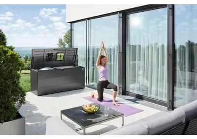 Obrázek produktu pro Zahradní box Biohort StyleBox vel. 210 973 l 207 × 80 × 81 cm tmavě šedá metalíza