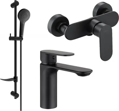 Produktbild von Mexen Milo DF05 Brausegarnitur, Schwarz - 71304DF05-70