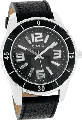 Produktbild von Oozoo Damen-Herren Uhr Analog Quarzuhr Armband schwarz Vintage Series D2UOC4274A