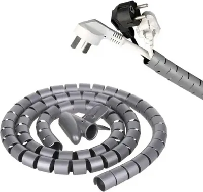 Immagine prodotto di Ag873B Organizzatore Di Cavi Grigio 2M