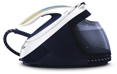Produktbild von Philips PerfectCare Elite Bügelstation, 155 g/min konstanter Dampf, 7.5 bar, 2700 W, Blau (GC9635/20)