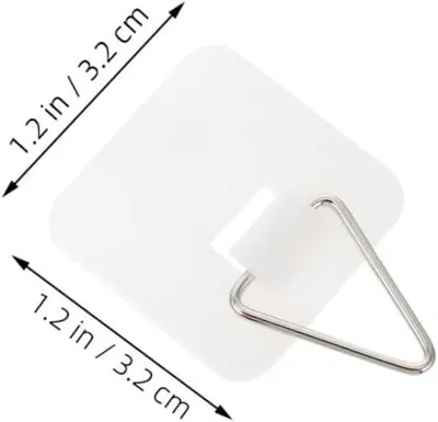 Produktbild von 35 unsichtbare, selbstklebende Wandhaken zum Aufhängen von Tellern, Bilderrahmen, Kunstwerken und Postern für Küche, Büro und Bad