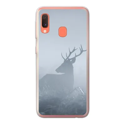 Produktbild von MuchoWow® Handyhülle Schutzhülle Hülle für Samsung Galaxy A20e Hirsche - Nebel - Wald Silikon Softcase Handy Hülle - Abdeckung