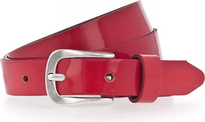 Produktbild von Vanzetti Leder Gürtel 20mm Patent Leather Belt W75 Ruby Red rot