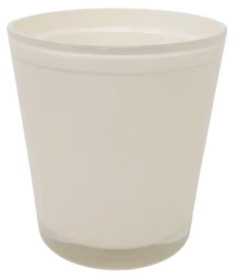 Produktbild von Glas Orchideentopf ORCHID creme weiß H. 13,5cm D. 12,5cm rund Sandra Rich