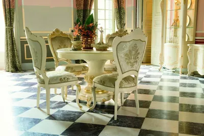 Produktbild von Esstisch Garnitur Esszimmer Möbel Einrichtung Gruppe Tisch + 4 Stuhl Set 5tlg.