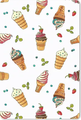 Produktbild von MuchoWow® Mauspad Mousepad Muster - Sommer - Eiscreme 40x60 cm - Mousepads - Maus Mat - Pad - Mausunterlage - Schreibtisch Accesoire