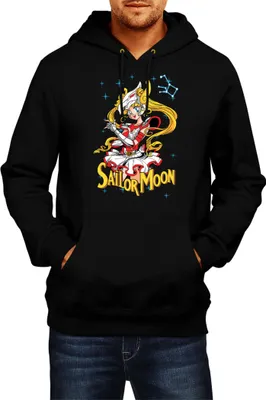Produktbild von Herren Kapuzenpullover Japan Manga Anime Comics Animation Sailor Anime Manga Moon 16, Man M / Schwarz
