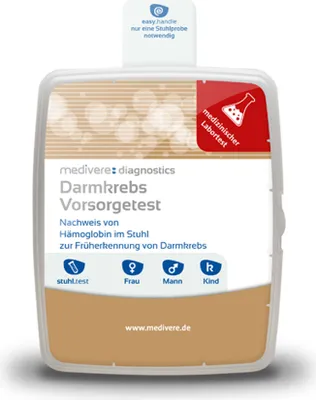 Produktbild von Darmpolypen Vorsorgetest Stuhltest - Krebsvorsorge Test