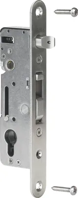 Zdjęcie produktu dla Zamek rurowy H-metal z ryglem hakowym, DM 35, PZ 92, okrągłe czoło, stal nierdzewna