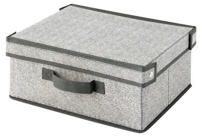 Obrázek produktu pro H&H graues Tweed-Garderobenpaket cm 33x28x15