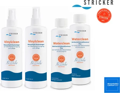 Immagine prodotto di Balsamo per letto ad acqua Waterclean - Cura del letto ad acqua Vinylclean - confezione doppia