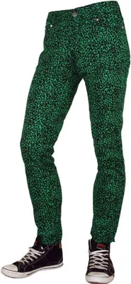 Produktbild von Herren Slim Fit Hose mit Leopardenmuster, 98% Baumwolle, 2% Elasthan, 5-Pocket