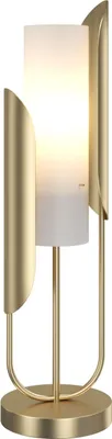 Immagine prodotto di Lampada da tavolo vetro metallo E14 alta 75,3 cm in oro bianco lampada da tavolo moderna