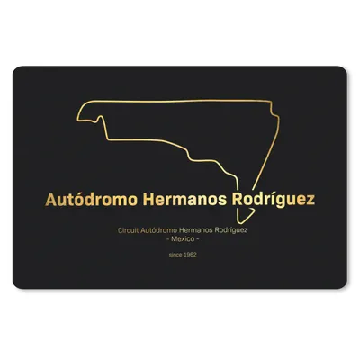 Produktbild von MuchoWow® Mauspad Mousepad Formel 1 - Rennstrecke - Mexiko 27x18 cm - Mousepads - Maus Mat - Pad - Mausunterlage - Büroartikel - Desk Matten