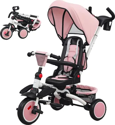 Immagine prodotto di Triciclo per bambini, 6 in 1, sedile regolabile, pieghevole