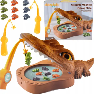 Produktbild von Magnetisches Krokodil-Angelspiel - Angelruten-Komplettset