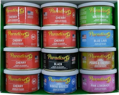 Produktbild von Paradise Air Fresh -Lufterfrischer, Dose, 12 Dosen, sortiert.