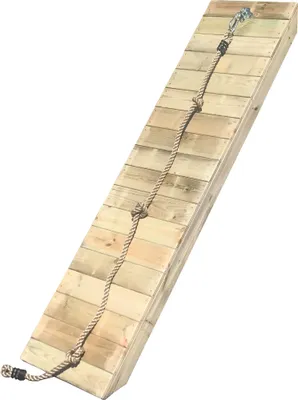 Produktbild von Rampe schräg mit Knotenseil für Podesthöhe 80cm, Breite 50cm