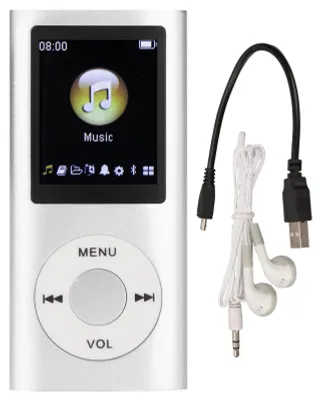 Immagine prodotto di Lettore MP3, elegante, multifunzione, suono senza perdite, sottile schermo LCD da 1,8 pollici, musica portatile