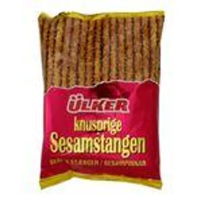 Ülker Knusprige Sesamstangen – 125 g – Goldbraun gebackene Snackstangen mit Sesam