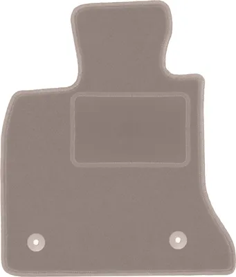Produktbild von Fahrerfußmatte Velours beige passend für BMW 5 GT F07 (2009-2017, Liftback) – mit Befestigungen – passgenau