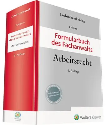 Produktbild von Formularbuch des Fachanwalts Arbeitsrecht