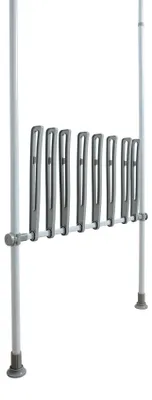 Stiefelhalter für 8 Paar Schuhe, ausziehbar, weiß, 45 x 6,5 x 94 cm