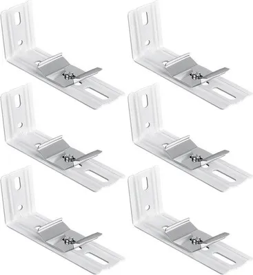 Productafbeelding van 6Pcs Verkeersluifel Wandmontage Hoekbeugel voor Verticale Jaloezieën