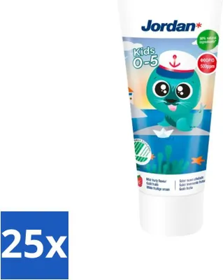 Produktbild von Jordan Zahnpasta Kinder 0-5 Jahre 50 ml - Vorteilspack - 25 Stücke