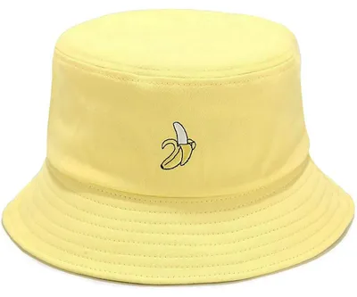Productafbeelding van Fischerhut voor dames en tieners, katoen, bananengeel, one size