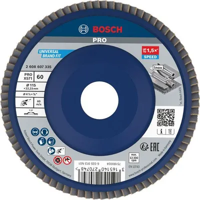 Imagen del producto de Disco de lija para amoladora angular, 115 mm, 22,23 mm, 60 RPM
