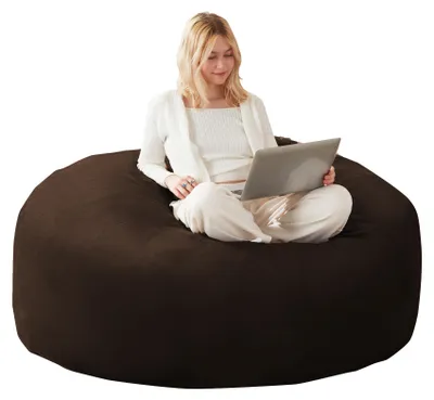 Produktbild von MODFU Sitzsack Sofa Komfortsitz 1 Sitzer formbar platzsparend Relaxsitz vielseitig nutzbar für kleine Wohnungen Braun