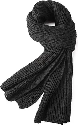 Produktbild von Schal Herren Winterschal Strickschal Uni Warmer Pure Farbe Schals