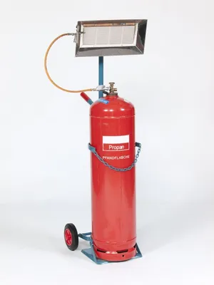 Produktbild von NIES Modellserie F1 Heizstrahlerwagen für 11 kg Propan, Vollgummireifen oder Luftreifen:Vollgummireifen 200 mm