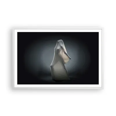Produktbild von Gerahmtes Poster - Weißer Rahmen - Künstlerisch Frau Kampf - 91,5x61 cm - Wand Bild - Wanddeko - Wandbilder - Kunstposter - Wandposter - Bilderrahmen - Bilder - Kunstdruck - Wandbild - P2WAA91x61-4167