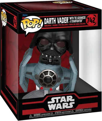 Immagine prodotto di Funko Pop! Rides Deluxe - Darth Vader z Tie Advanced Starfighter, Star Wars