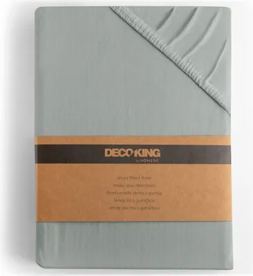 Zdjęcie produktu dla Prześcieradło Bawełna z Gumką Jantar ciemnoszare 90x200 DecoKing