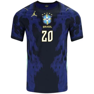 Immagine prodotto di #20 Estêvão Maglia da calcio Brasile da trasferta, versione giocatore, per i Mondiali 2026, per bambini e adulti. TAGLIA:XL