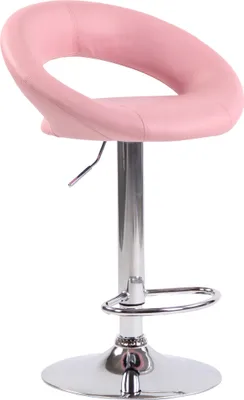 Produktbild von CLP Barhocker Olinda Kunstleder höhenverstellbar und drehbar pink Gestell Farbe chrom