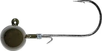 Produktbild von LMAB Tungsten Round Jig Gr. 6/0 Green Pumpkin 21g Jighaken