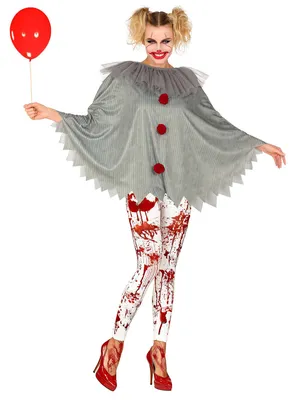 Immagine prodotto di Widmann - Kostüm Horror Clown, Poncho, Joker, Mottoparty, Halloween
