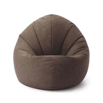 Obrázok produktu pre Lumaland Sedací vak Interior Line - Sedací vankúš Okrúhly - Vnútorný - 300 l výplň - 120 x 80 x 75 cm - Hnedý