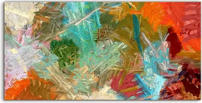Produktbild von Coloray - Glasbild - 120x60 cm - Wandbild - Glasbilder - Kunstdruck Malerei abstrakte farbige