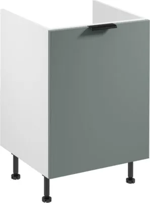 Image de Armoire de tri des déchets Collecteur de déchets Armoire basse de cuisine pour le tri des déchets Blanc
