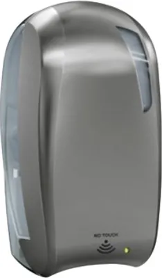 Produktbild von Berührungsloser Desinfektionsspender aus Kunststoff, Infrarotsensor, Sprühfunktion, Nachfüllbar, MP928, Farbe:Titanium/Transparent
