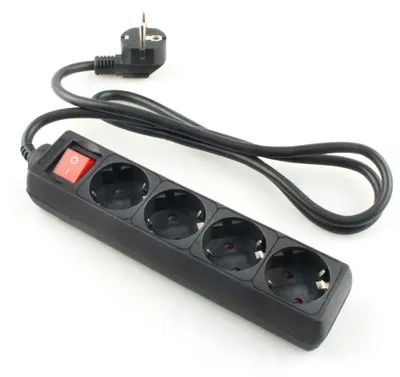 Produktbild von Onlex Basisschalterkabel 4 Steckdosen 1.5 M Silber One Size / EU Plug 220V Silber One Size