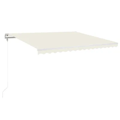 Image de vidaXL Store automatique rétractable 450x350 cm Crème