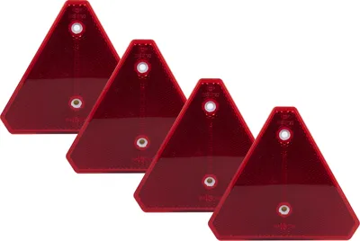 Produktbild von WAŚ rote Warndreiecke, 150 mm, Set, 4x Reflektoren