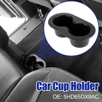 Image de Voiture Arrière Siège Tasse Support Double Boisson Tasse Support 5HD65DX9AC Noir